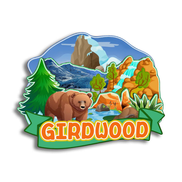 Магнит на холодильник для Girdwood Alaska USA 164