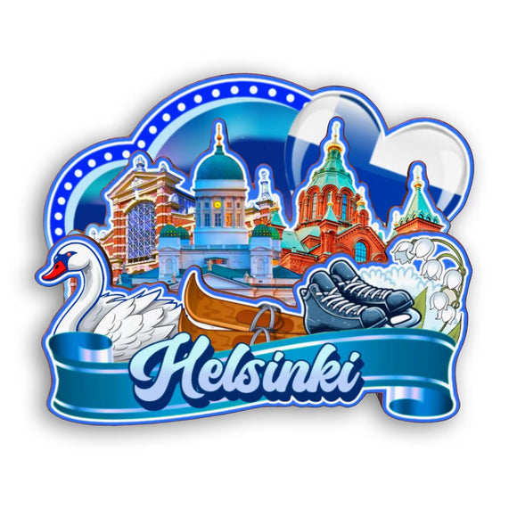 Refrigerator Magnet for Helsinki Finland  2332