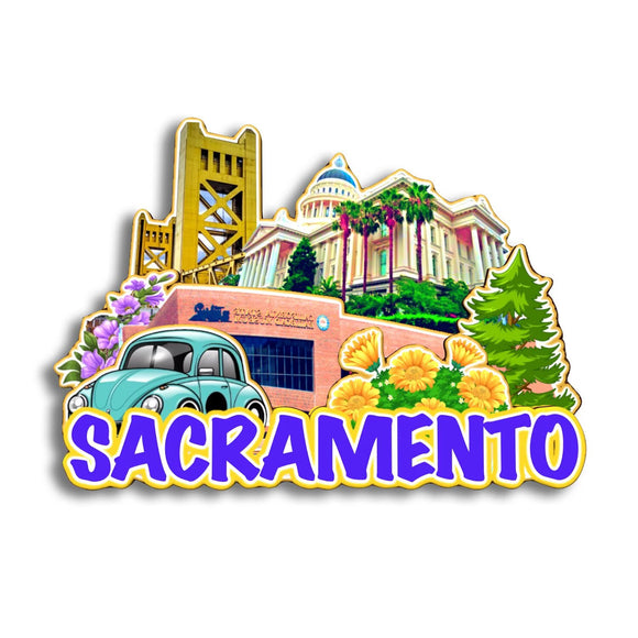 Магнит на холодильник для Сакраменто, Калифорния, США 230