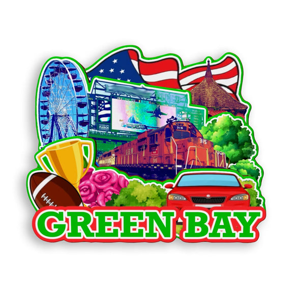 Refrigerator Magnet for Green Bay Wisconsin USA  915