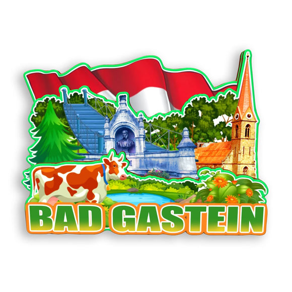 Refrigerator Magnet for Bad Gastein Austria  1615