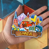 Refrigerator Magnet for Umea Sweden  2177