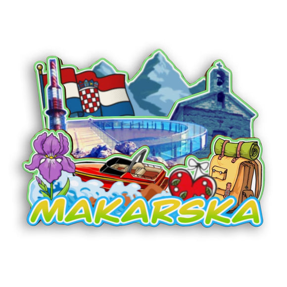 Refrigerator Magnet for Makarska Croatia  2237