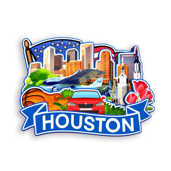 Kühlschrankmagnet für Houston Texas USA 383