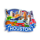 Kühlschrankmagnet für Houston Texas USA 383