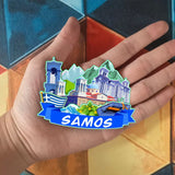 Refrigerator Magnet for Samos Greece  1776