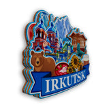 Kühlschrankmagnet für Irkutsk, Russland 2541