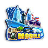 Kühlschrankmagnet für Mobile Alabama USA 357