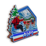 Refrigerator Magnet for Alps France  1323