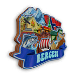 Kühlschrankmagnet für Bergen, Norwegen 2269