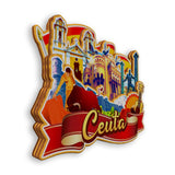 Refrigerator Magnet for Ceuta Spain  1538