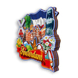 Refrigerator Magnet for Amsterdam Netherlands  1970