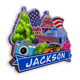 Refrigerator Magnet for Jackson Mississippi USA  1009