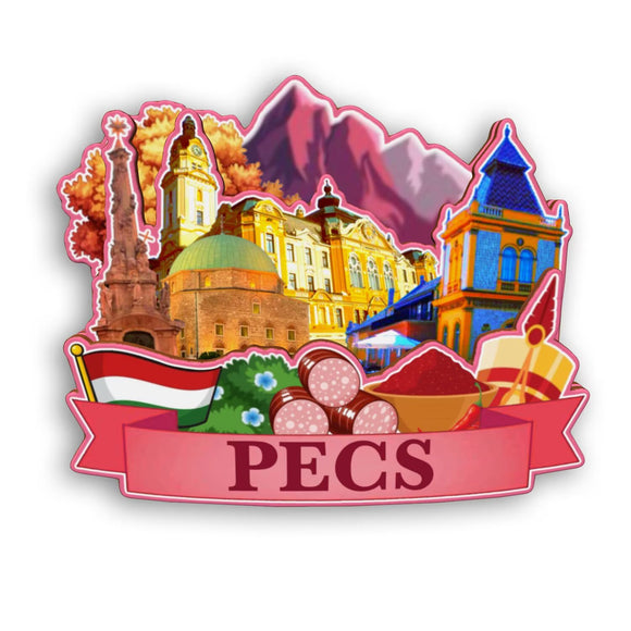 Refrigerator Magnet for Pecs Hungary  2143