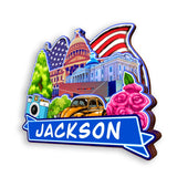 Refrigerator Magnet for Jackson Mississippi USA  1009