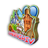 Refrigerator Magnet for Chernihiv Ukraine  2397