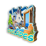 Refrigerator Magnet for Cyclades Greece  1796