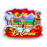 Kühlschrankmagnet für La Coruna, Spanien 1545