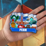 Refrigerator Magnet for Perm Russia  2555