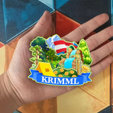 Kühlschrankmagnet für Krimml, Österreich 1612