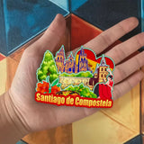 Kühlschrankmagnet für Santiago de Compostela Spanien 1547