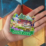 Kühlschrankmagnet für Sioux City Iowa USA 944
