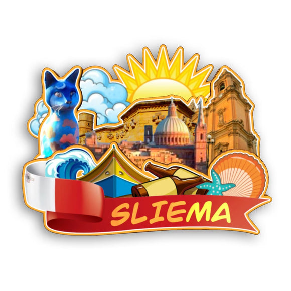 Refrigerator Magnet for Sliema Malta  2298