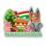Refrigerator Magnet for Nyiregyhaza Hungary  2154