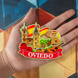 Refrigerator Magnet for Oviedo Spain  1408