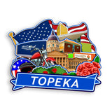 Kühlschrankmagnet für Topeka Kansas USA 952