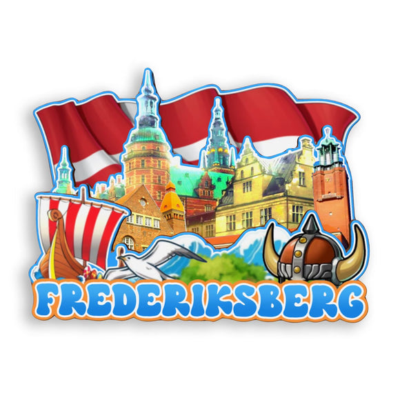 Refrigerator Magnet for Frederiksberg Denmark  2082