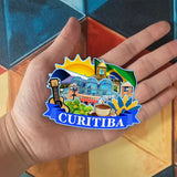 Refrigerator Magnet for Curitiba Brazil  1913