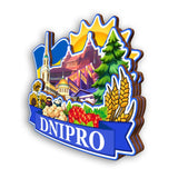 Refrigerator Magnet for Dnipro Ukraine  2399