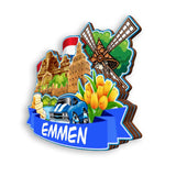 Магнит на холодильник для Эммена, Нидерланды, 2002