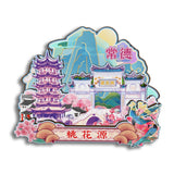 Refrigerator Magnet for Taohuayuan Tourist Area, Changde, Hunan, China  62
