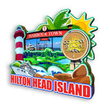 Refrigerator Magnet for Hilton Head Island South Carolina USA  1135