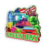 Магнит на холодильник для Грин-Бей, Висконсин, США, 915