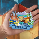 Refrigerator Magnet for Uppsala Sweden  2167