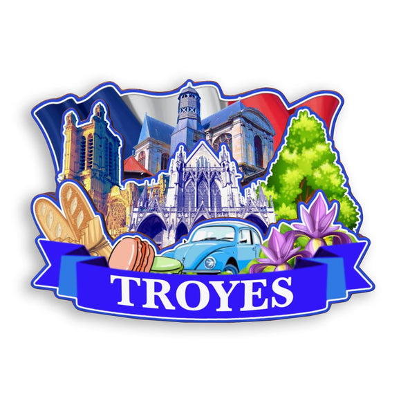 Refrigerator Magnet for Troyes France  1361