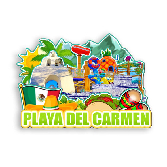 Refrigerator Magnet for Playa Del Carmen Mexico  1823