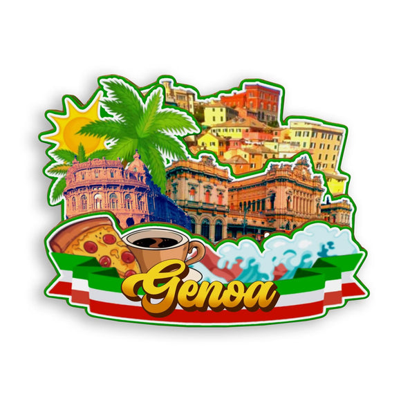 Refrigerator Magnet for Genoa Italy  1279