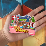 Refrigerator Magnet for Odense Denmark  2070