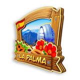 Refrigerator Magnet for La palma Spain  1583