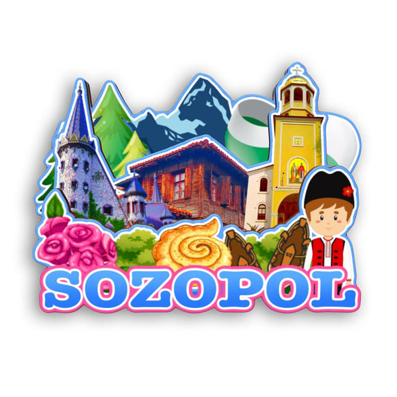 Refrigerator Magnet for Sozopol Bulgaria  2451