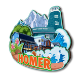 Kühlschrankmagnet für Homer Alaska USA 161