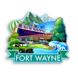 Refrigerator Magnet for Fort Wayne Indiana USA  935