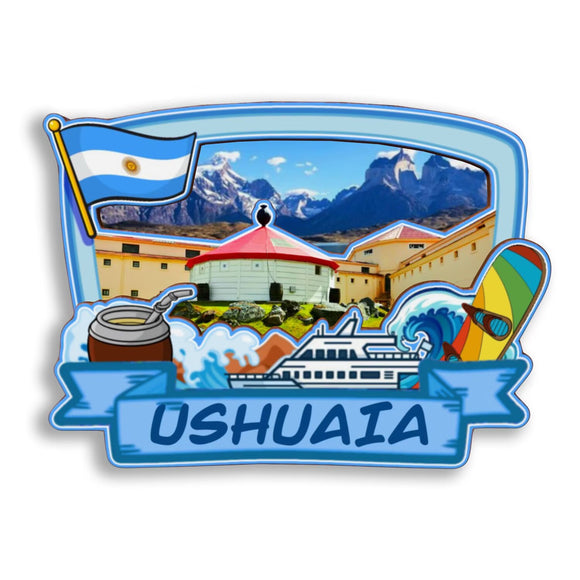 Refrigerator Magnet for Ushuaia Argentina  2825