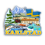 Refrigerator Magnet for Karlstad Sweden  2179