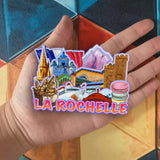 Refrigerator Magnet for La Rochelle France  2574