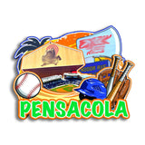 Kühlschrankmagnet für Pensacola Florida USA 214